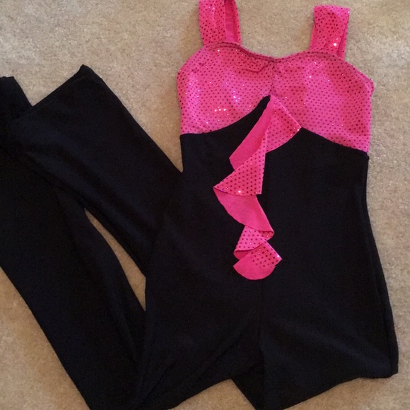 Sparkle Top Stretchy Unitard - Picture 2 of 4